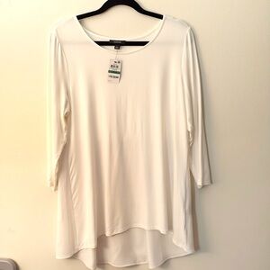 Alfani Blouse, White, SZ Large